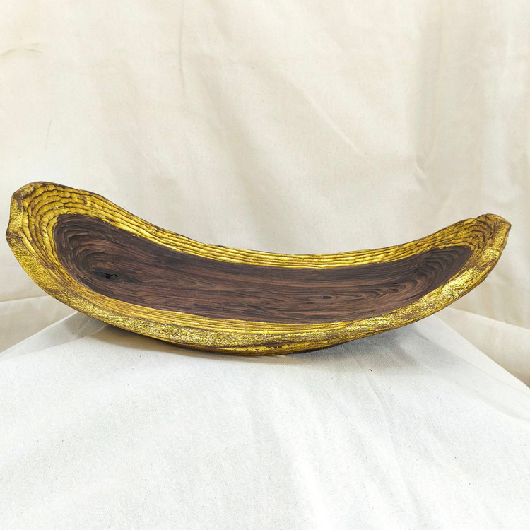 میوه خوری چوبی دفرمه چوب گردو یک تکه