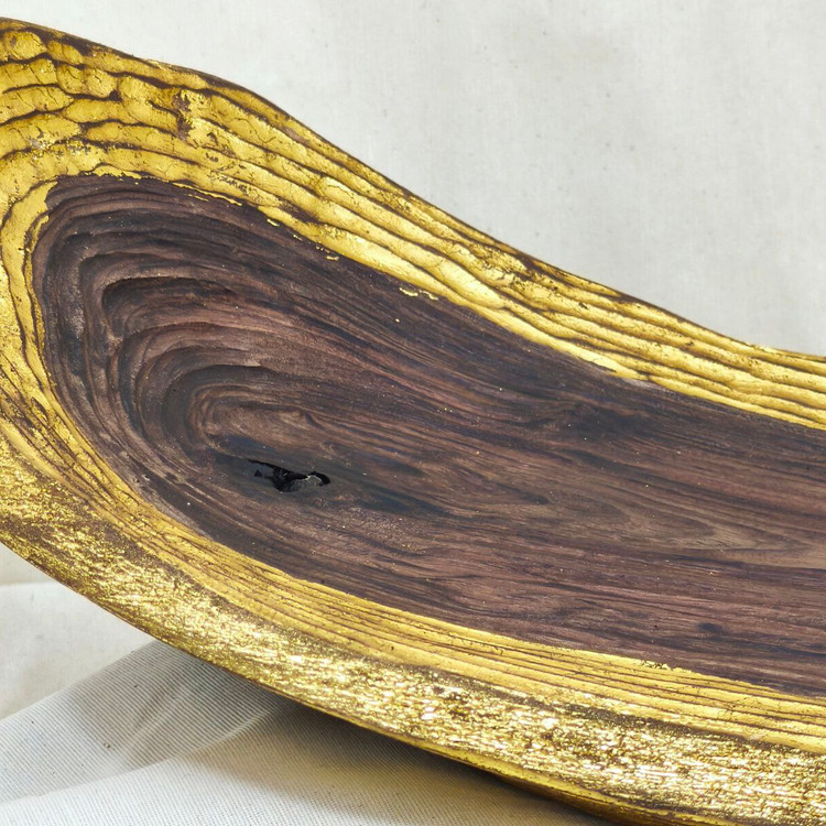 میوه خوری چوبی دفرمه چوب گردو یک تکه