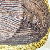 میوه خوری چوبی دفرمه چوب گردو یک تکه